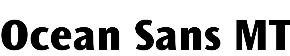 Ocean Sans MT Pro Extra Bold cкачати шрифт безкоштовно